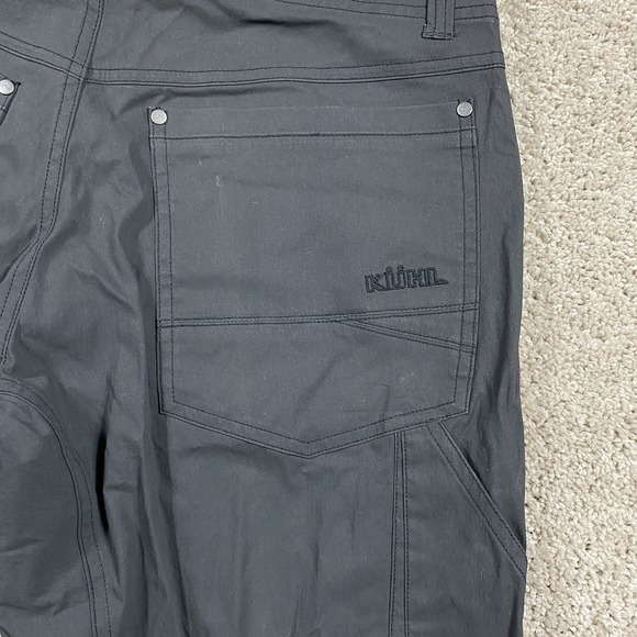 Kuhl Revolvr Pants Mens 33x30 Gray Black Flex Hiking Patina Dye Pants Climbing - Picture 10 of 12